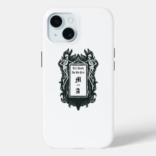 Gotische skeletliefde tot de dood ons scheidt iPhone 15 case