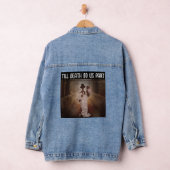 GOTISCHE SKELETTEN BRUILOFT DENIM JEAN JAS JACKET (Hangar)