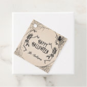  Gotische Skeletten Spider Halloween Party Bedankjes Labels (In situ)