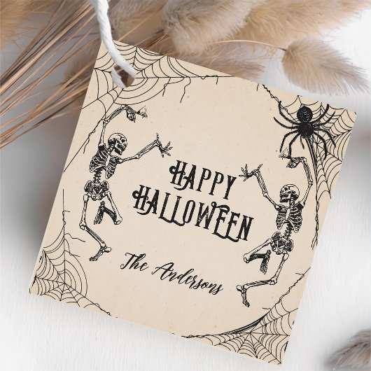  Gotische Skeletten Spider Halloween Party Bedankjes Labels