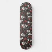 Gotische Skulls en Rozen Skateboard (Voorkant)
