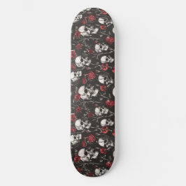 Gotische Skulls en Rozen Skateboard