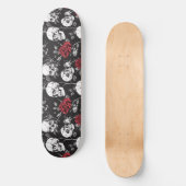 Gotische Skulls en Rozen Skateboard (Voorkant)