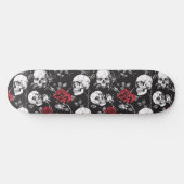 Gotische Skulls en Rozen Skateboard (Horizontaal)