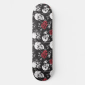 Gotische Skulls en Rozen Skateboard (Voorkant)