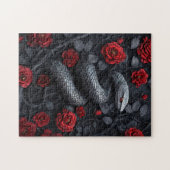Gotische slang en Rozen Legpuzzel (Horizontaal)