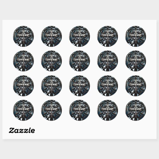 Gotische smeedijzeren Keltische cross stickers (Vel)