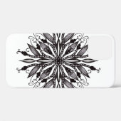 Gotische Snake Mandala Tattoo Zwart-wit Case-Mate iPhone Case (Achterkant (horizontaal))