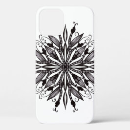 Gotische Snake Mandala Tattoo Zwart-wit Case-Mate iPhone Case
