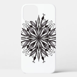 Gotische Snake Mandala Tattoo Zwart-wit Case-Mate iPhone Case