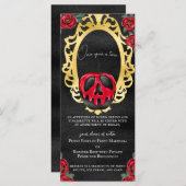 Gotische Sneeuwwitje Sprookje Poison Appel Menu (Voorkant / Achterkant)