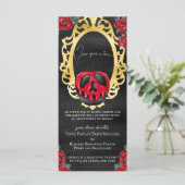 Gotische Sneeuwwitje Sprookje Poison Appel Menu (Staand voorkant)