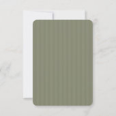 Gotische Spaanse Mos Groen Bewaar de Datum Save The Date (Achterkant)