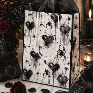 Gotische spinnenweb harten valentijn medium cadeauzakje