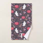 Gotische spook herfst monogram handdoek (Handdoek)