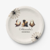 gotische spookachtige Halloween 2e verjaardag Papieren Bordje (Voorkant)