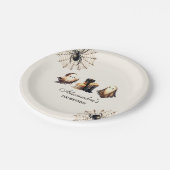 gotische spookachtige Halloween 2e verjaardag Papieren Bordje (Gekanteld)