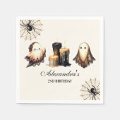 gotische spookachtige Halloween 2e verjaardag Servet (Voorkant)