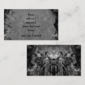 Gotische spookachtige kathedraal illusie visitekaartje (Voorkant / Achterkant)