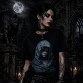 Gotische spookachtige Tri-Blend shirt