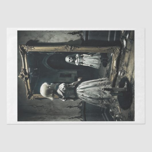 Gotische spookpop in een vervloekte spiegel tissuepapier (Voorkant)