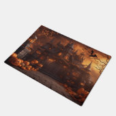 Gotische Spooky Halloween Huis Enge Mansion Deurmat (Schuin)