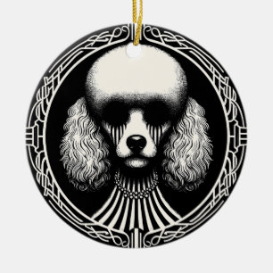  Gotische Spooky Poedel Hond Ornament