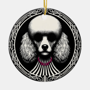 Gotische Spooky Poedel Hond Ornament
