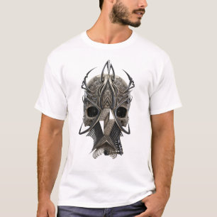 Gotische Stam Schedel Print T-Shirt