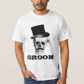 Gotische steampunk bruidegom t-shirt (Voorkant)