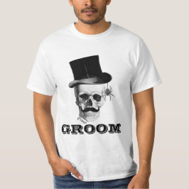 Gotische steampunk bruidegom t-shirt