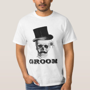 Gotische steampunk bruidegom t-shirt