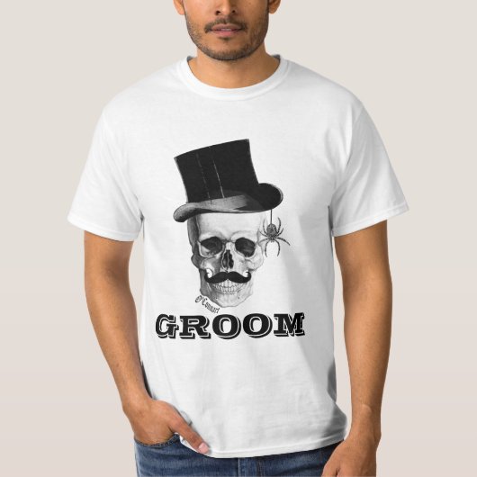 Gotische steampunk bruidegom t-shirt (Voorkant)