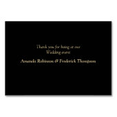 Gotische - Steampunk bruiloft op suède tafelkaartj Kaart (Achterkant)