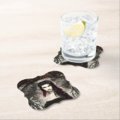 Gotische Steampunk Gevallen Engel AI Kunst Kartonnen Onderzetters (Insitu)