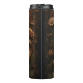 Gotische Steampunk Gouden Kat Thermosbeker (Achterkant)