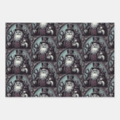 Gotische Steampunk Kerstmis Inpakpapier Vel (Voorkant 3)