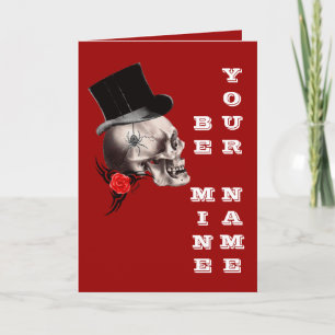 Gotische steampunk Valentijnsdag Feestdagen Kaart