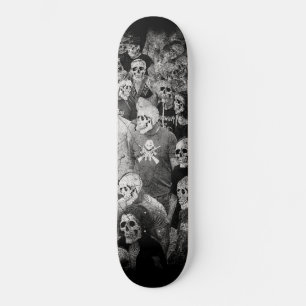 Gotische Stedelijke Nacht Schedel Menigte Persoonlijk Skateboard