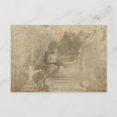  gotische stenen engel bruiloft details informatiekaartje (Achterkant)