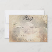  gotische stenen engel bruiloft diner RSVP kaartje (Voorkant)