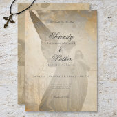  gotische stenen engel bruiloft kaart