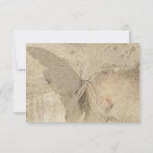 gotische stenen engel bruiloft save the date (Achterkant)