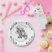 Gotische stijl Baby shower Papieren Bordje (Feest)