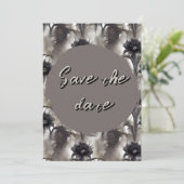 Gotische stijl donkere bewaar de datum save the date (Staand voorkant)