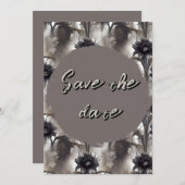 Gotische stijl donkere bewaar de datum save the date (Voorkant / Achterkant)