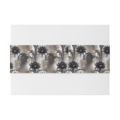 Gotische stijl donkere bloem uitnodigingen wikkel (Achterkant Voorbeeld)