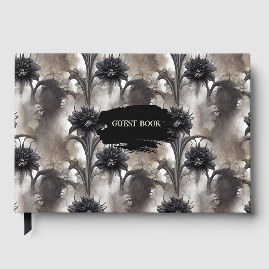 Gotische stijl donkere bruiloft gastenboek (Voorkant)