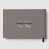 Gotische stijl donkere bruiloft gastenboek (Achterkant)