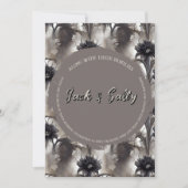 Gotische stijl donkere bruiloft uitnodiging (Voorkant)